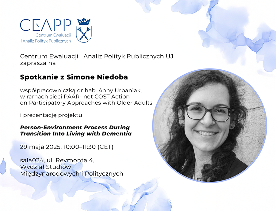 Seminarium: Person-Environment Process During Transition Into Living with Dementia, Simone Niedoba (Goethe-Universität Frankfurt) En
